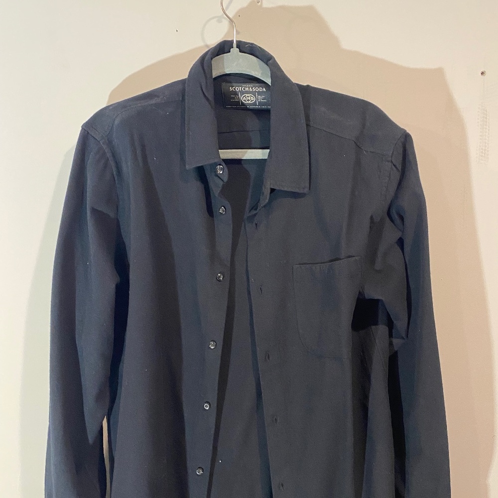 Scotch & Soda Mens Button Up Dress Shirt